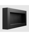 Biocamino da parete 900x400 Box nero strutturato opaco