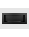 Biochimenea de pared 900x400 Box negro estructurado mate