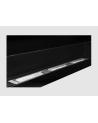 Biocamino da parete con vetro 1200 x 400 nero lucido