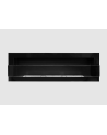 Biolareira de parede com vidro 1200 x 400 preto brilhante