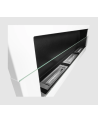Biolareira de parede 1200 x 400 branco brilhante com vidro