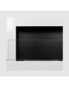 Biocheminée murale 1200 x 400 blanc brillant avec vitre