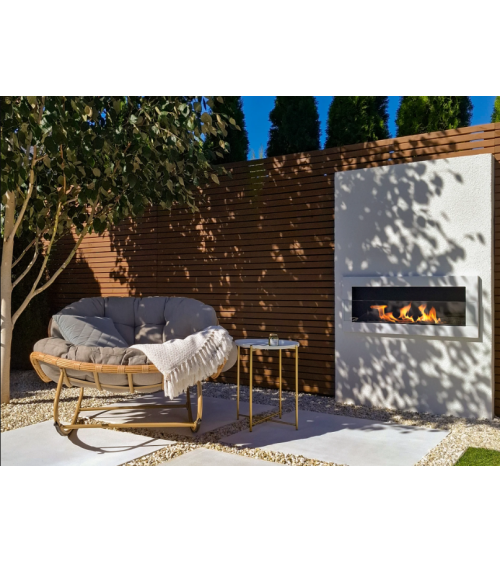 Biocamino 900x400 con cristal blanco brillante