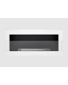 Biocheminée 900x400 avec vitre blanc brillant