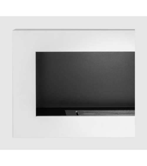 Biocheminée murale 900x400 Box, blanc structuré mat
