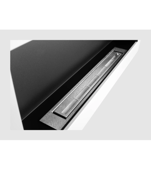 Biocheminée murale 900x400 Box, blanc structuré mat