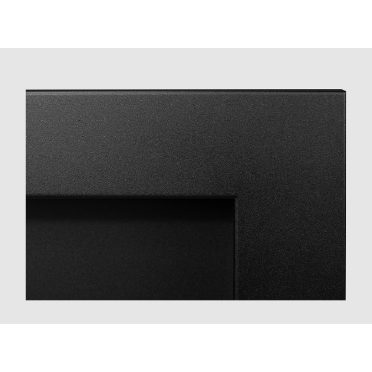Biocheminée 650x400 avec vitre noir structuré