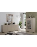 Ensemble Rio cashmere - Buffet & Vitrine vitrée