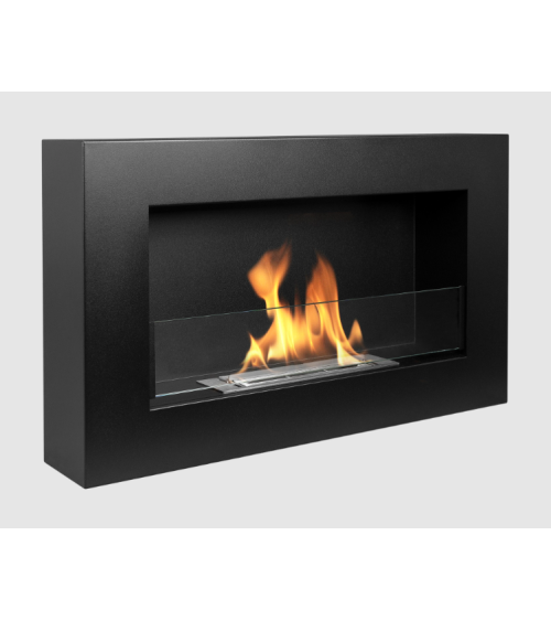 BIOCHIMENEA BOX 650X400 NEGRA CON CRISTAL