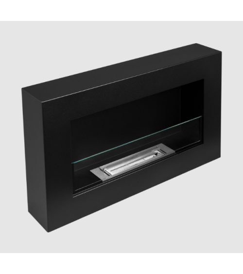 BIOCAMINO BOX 650X400 NERO CON VETRO