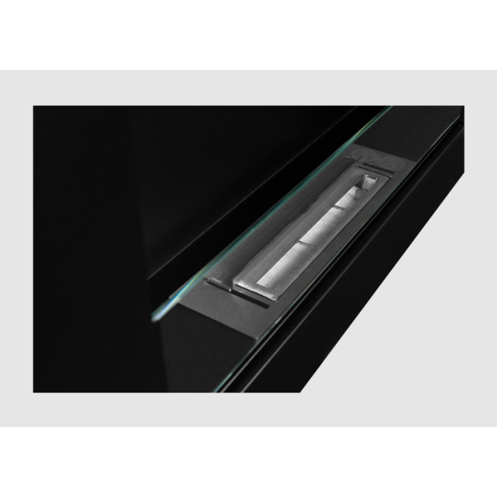 BIOCAMINO BOX 650X400 NERO CON VETRO