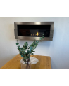 Biocamino sospeso con vetro 900x400 Inox