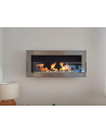 Biocamino sospeso con vetro 900x400 Inox