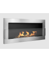 Biocamino sospeso con vetro 900x400 Inox