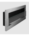 Biocamino sospeso con vetro 900x400 Inox