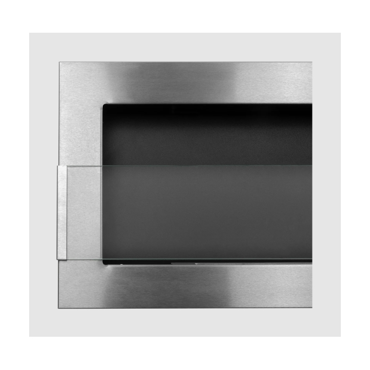 Biocamino sospeso con vetro 900x400 Inox Biocamino sospeso con vetro 900x400 Inox