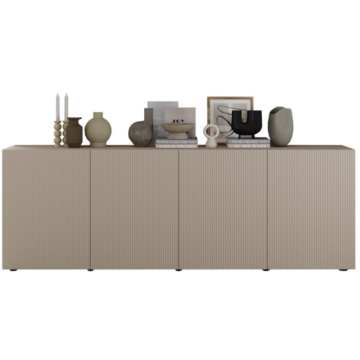 Ensemble Rio cashmere - Buffet & Vitrine vitrée