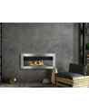 Biocheminée murale avec vitre 900x400 Inox