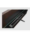 Biocamino da parete con vetro 900x400 marrone