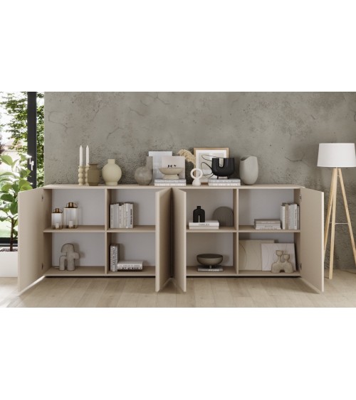 Ensemble Rio cashmere - Buffet & Vitrine vitrée