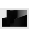 Biochimenea de pared con cristal 900x400 negro brillo