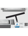 Biochimenea de pared con cristal 900x400 negro brillo