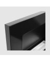 Biochimenea colgante con cristal 650x400 negro brillante