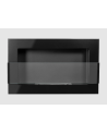 Biocamino sospeso con vetro 650x400 nero lucido