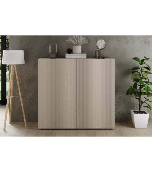 Ensemble Rio cashmere - meuble TV & buffet 2 portes