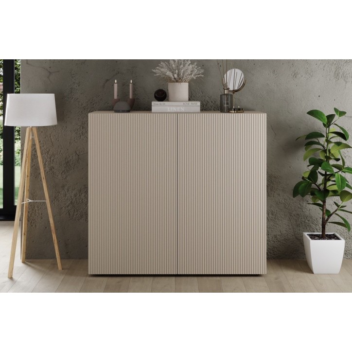 Ensemble Rio cashmere - meuble TV & buffet 2 portes
