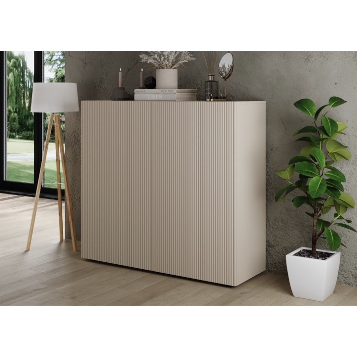 Ensemble Rio cashmere - meuble TV & buffet 2 portes
