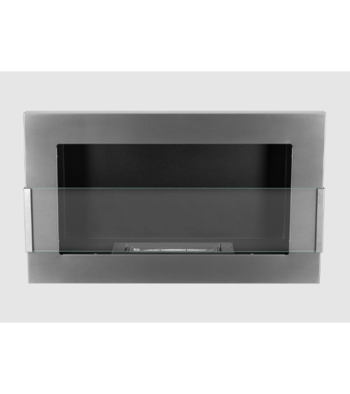 Biocamino sospeso con vetro 650x400 inox