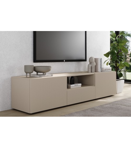 Ensemble Rio cashmere - meuble TV & buffet 2 portes