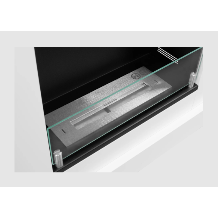 Biocamino portale Pula Mini con vetro 101,5 x 71CM
