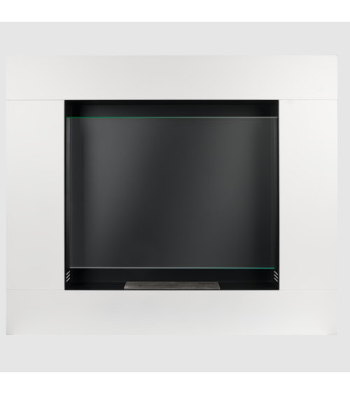 Bio-lareira portal Asne branco mate 105 x 90cm