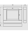 Biochimenea portal Asne blanco mate 105 x 90cm