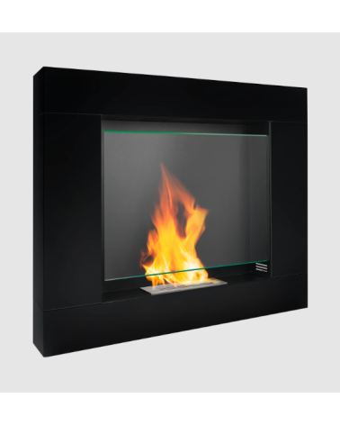 Biochimenea portal Asne negro mate 105 x 90 cm
