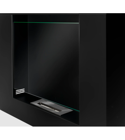 Biochimenea portal Asne negro mate 105 x 90 cm