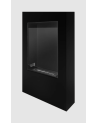 Biolareira portal Modern preto mate com vidro