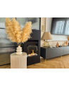 Biochimenea portal Modern negro mate con cristal