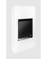 Biolareira portal Modern branco mate com vidro