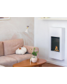 Biocheminée portail Modern blanc mat avec vitre