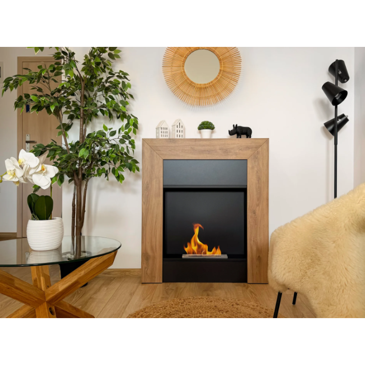 Biocamino in legno Denver Portal 95,4 x 84,2 cm