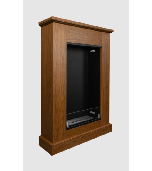 Biochimenea de portal KLER con cristal 101,5 x 71 cm