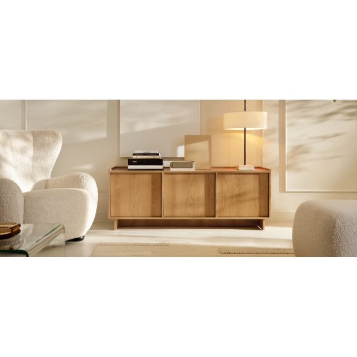 Meuble TV YASUMI RTV147 – Couleur Chêne Carmel