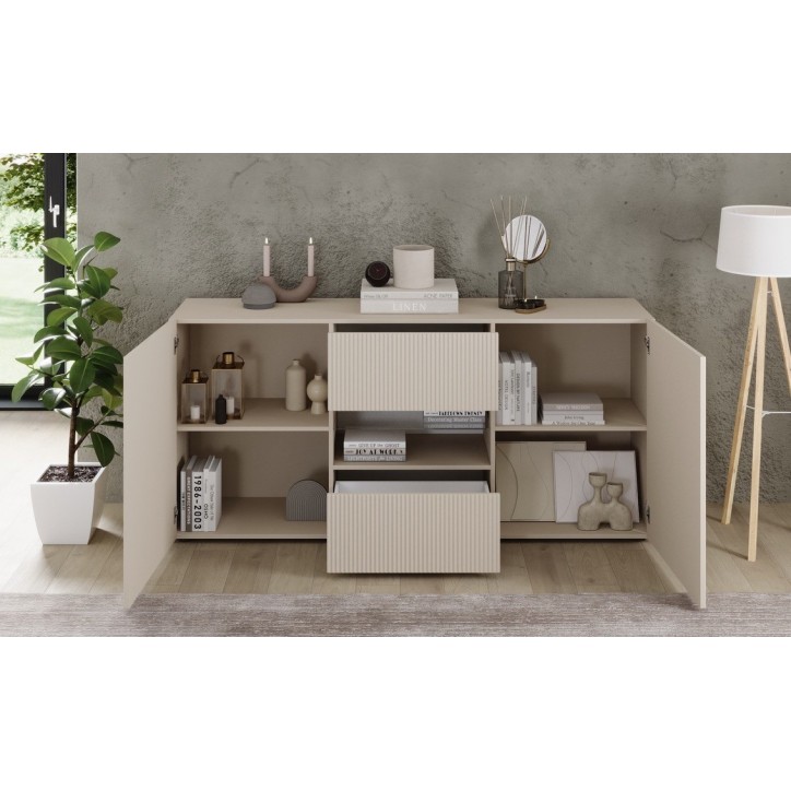 Ensemble Rio cashmere - meuble TV & buffet & vitrine