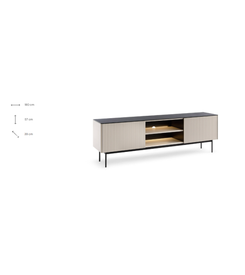 Meuble TV ORTA RTV180 – Coloris Cashmere
