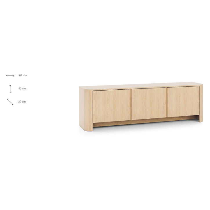 Meuble TV BARI RTV168 – Couleur Chêne Vicenza