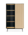 Vitrine ORTA WTSZ107 – Cashmere e Carvalho Vicenza com iluminação LED