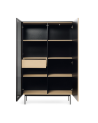 Vitrine ORTA WTSZ107 – Cashmere e Carvalho Vicenza com iluminação LED
